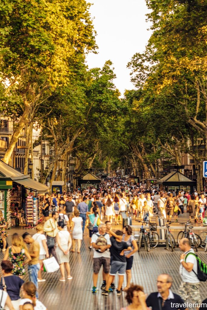 Busy Las Ramblas