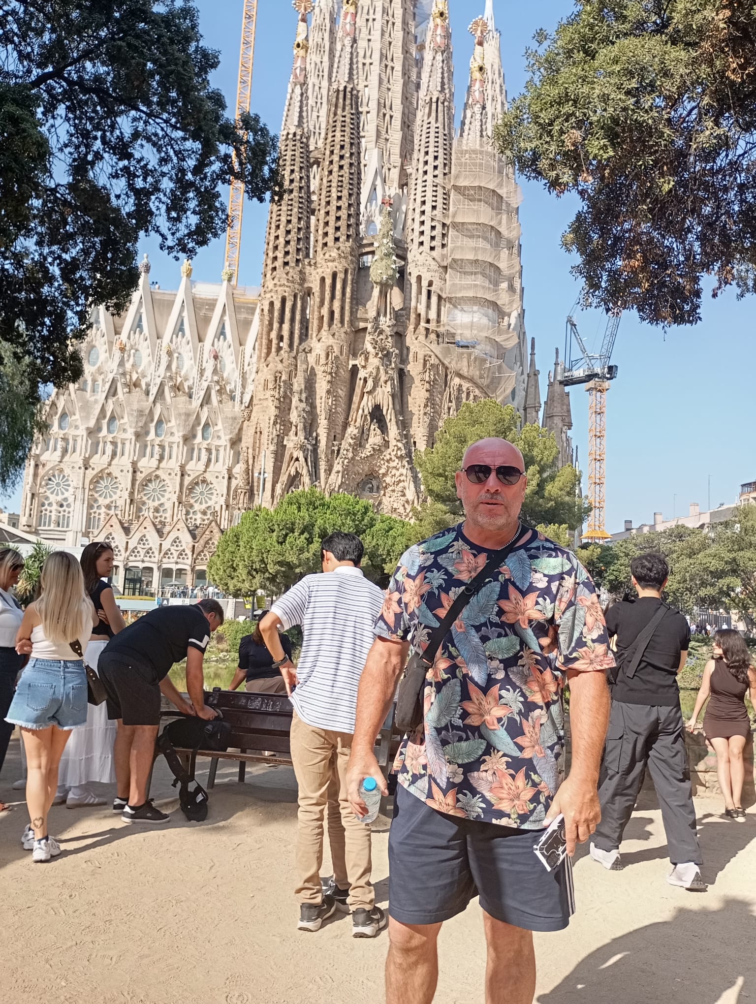 June 2025 - Danny in front of La Sagrada Familia