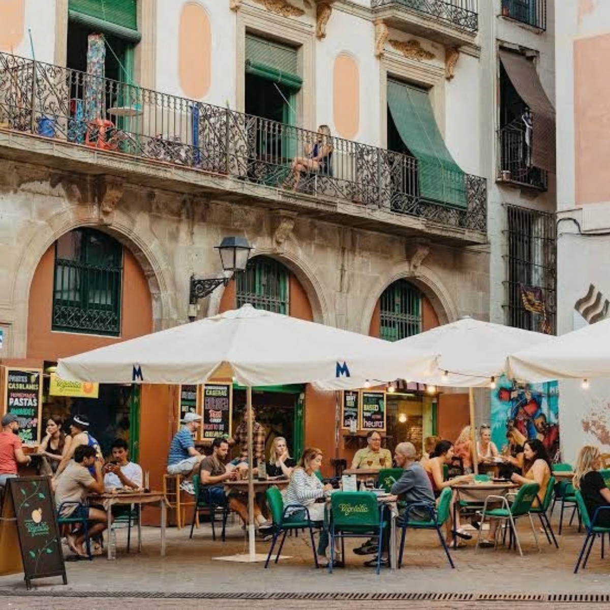 One of Numerous Typical Barcelona Bar Restaurant You'll Find